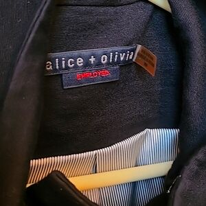 Alice and Olivia Employed short sleeved black jacket.